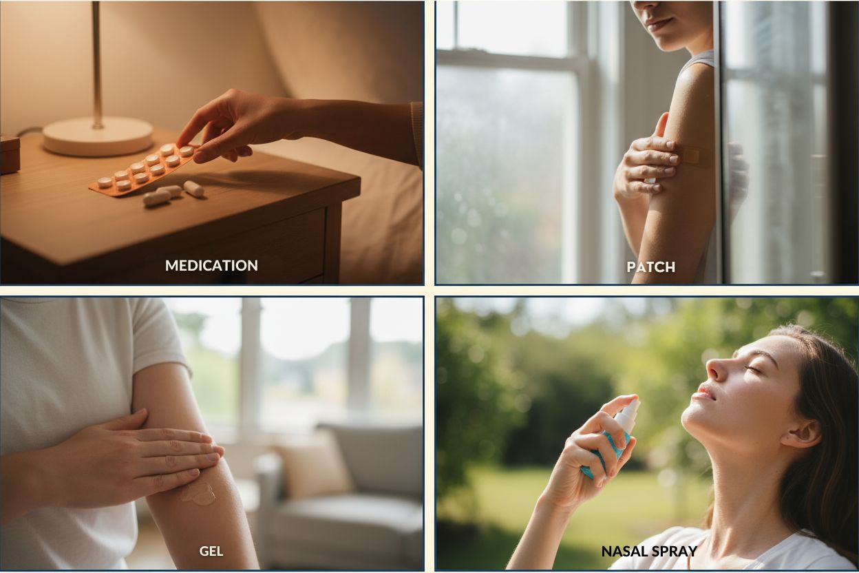 What are the main types of hormone therapy available?